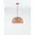 Pendul Nova Luce Davo, 1xE27 max. 12W, D43 cm, Hmax 225 cm, stone red