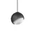 Pendul Ideal Lux Bloom, 1xE27, Hmax 300 cm, alb, negru