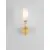 Aplica Nova Luce Filomena, 1xG9, bej, opal, auriu