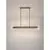 Pendul LED Nova Luce Velar, 56W, 3000K, 1161 lumeni, L1280 mm, Hmax 1200 mm, alama, dimabil Triac, sticla handmade