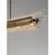 Pendul LED Nova Luce Velar, 56W, 3000K, 1161 lumeni, L1280 mm, Hmax 1200 mm, alama, dimabil Triac, sticla handmade