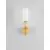 Aplica Nova Luce Filomena, 1xG9, bej, opal, auriu