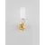 Aplica Nova Luce Filomena, 1xG9, bej, opal, auriu
