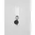 Aplica Nova Luce Filomena, 1xG9, gri, opal, negru