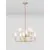 Lustra Nova Luce Filomena, 10xG9, D660 mm, bej, opal, auriu