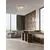 Plafoniera LED Nova Luce Arietta, 34W, 3000K, 2380 lumeni, D430 mm, H140 mm, nichel, dimabil Triac