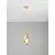 Pendul LED Nova Luce Malory, 5W, 3000K, Hmax 1850 mm, alb, auriu