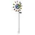 Lampadar gradina paun Globo Solar LED 0,06W, H1200 mm, IP44