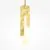 Pendul LED Maytoni Maris, 6W, 2700K, 220 lumeni, D82  mm, Hmax 2743 mm, auriu
