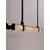 Pendul LED Nova Luce Valley, 25W, 3000K, 1500 lumeni, L1255 mm, Hmax 1800 mm, negru, dimabil Triac
