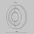 Aplica LED Maytoni Daylight, 10W, 3000K, 250 lumeni, D215 mm, H215 mm, negru