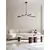 Lustra LED Nova Luce Greta, 34W, 3000K, L1380 mm, H1450 mm, alama antica, dimabil Triac