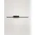 Aplica LED Nova Luce Marel, 16W, CCT Switch, 3000K-4000K, 1040 lumeni, L680 mm, IP44, negru