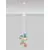 Pendul Nova Luce Meline, 6xE14 max. 5W, D330 mm, Hmax 3150 mm, albastru, verde, roz, violet, galben, mocha
