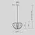 Pendul Maytoni Cambio, 1xE27 max. 60W, D475 mm, Hmax 3400 mm, maro, negru