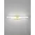 Aplica LED Nova Luce Atom, 14W, 4000K, 1342 lumeni, L600 mm, H90 mm, alb, auriu, IP44