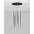 Pendul LED Nova Luce Gratta, 48W, 3200K, 1920 lumeni, D500 mm, Hmax 1600 mm, negru, dimabil Triac