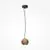 Pendul Maytoni Basic Texture 1xGU10 max 50W, D120, Hmax 3136 mm, maro, negru