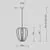 Pendul Maytoni Cambio, 1xE27 max. 60W, D350 mm, Hmax 3570 mm, gri, negru