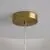 Pendul LED Maytoni Cometa, 12W, 3000K, 750 lumeni, D350 mm, Hmax 2570 mm, auriu