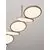 Pendul LED Nova Luce Vea, 47W, CCT switch 2700K-3000K, 2374 lumeni, L1300 mm, Hmax 2280 mm, champagne, dimabil Triac