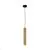 Pendul LED Maytoni Basic Texture, 5W, 3000K, 439 lumeni, D60 mm, Hmax 3425 mm, maro, negru
