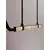 Pendul LED Nova Luce Valley, 25W, 3000K, 1500 lumeni, L1255 mm, Hmax 1800 mm, negru, dimabil Triac