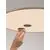 Pendul LED Nova Luce Vea, 53W, CCT switch 2700K-3000K, 2323 lumeni, D610 mm, Hmax 2000 mm, champagne, dimabil Triac