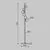 Lampadar  Maytoni Dallas, 6xG9 max. 28W, D250 mm, H1500 mm, auriu