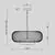 Pendul LED Maytoni Levitation, 20W, 3000K, 500 lumeni, D500, Hmax 3370 mm, alama
