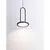 Pendul LED Nova Luce Gea, 8W, 3000K, 560 lumeni, D130 mm, Hmax 1800 mm, negru