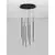 Pendul LED Nova Luce Gratta, 48W, 3200K, 1920 lumeni, D500 mm, Hmax 1600 mm, negru, dimabil Triac