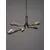 Lustra LED Nova Luce Greta, 34W, 3000K, L1380 mm, H1450 mm, alama antica, dimabil Triac