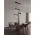Pendul LED Nova Luce Crista, 84W, 3500K, 4175 lumeni, L1000 mm, Hmax 1500 mm, negru, dimabil Triac