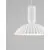 Pendul Nova Luce Ammos, 1xE27 max. 12W, D500 mm, H1-400 mm, Hmax 2000 mm, alb