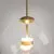 Pendul LED Maytoni Cometa, 12W, 3000K, 750 lumeni, D350 mm, Hmax 2570 mm, auriu