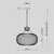 Pendul Maytoni Levitation 1xG9 max 40W, D345, Hmax 3330 mm, alama