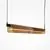 Pendul LED Maytoni Flat, 20W, 3000K, 2480 lumeni, Hmax 3120 mm, alama, crom, negru, maroniu