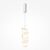 Pendul LED Maytoni Seoul, 14W, 3000K, 1700 lumeni, Hmax 3620 mm, alb