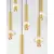 Pendul LED Nova Luce Noemi, 37W, 3000K, 2520 lumeni, D470 mm, Hmax 2390 mm, alb, alama auriu, negru, dimabil Triac