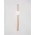 Aplica Nova Luce Ovee, 1xG max. 5W, H600 mm, alb, travertin, IP20