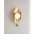 Aplica LED Nova Luce Malory, 5W, 3000K, H325 mm, alb, auriu