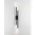 Aplica LED Nova Luce Brillia, 11W, CCT Switch 2700-3000-4000K, 380 lumeni, H600 mm, negru