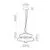 Pendul LED ACB Sira, 14.5W, 2700K, 1315 lumeni, D350 mm, Hmax 3000 mm, chihlimbar, negru