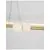 Pendul LED Nova Luce Celia, 45W, 3000K, 3408 lumeni, L1000 mm, Hmax 1200 mm, alb, auriu, dimabil Triac