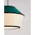 Pendul Nova Luce Veliss, 1xE27 max. 12W, D450 mm, Hmax 2060 mm, bej, verde, negru