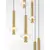 Pendul LED Nova Luce Noemi, 65W, 3000K, 4320 lumeni, D620 mm, Hmax 2390 mm, alb, alama auriu, negru, dimabil Triac