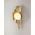 Aplica LED Nova Luce Malory, 5W, 3000K, H325 mm, alb, auriu