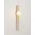 Aplica Nova Luce Ovee, 1xG max. 5W, H600 mm, alb, travertin, IP20