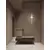 Aplica Nova Luce Ovee, 1xG max. 5W, H600 mm, alb, travertin, IP20